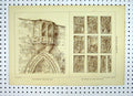 Original Old Antique Print Oriel Window Nash Oak Carving Coker Yeovil 1879 19th