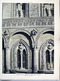 Original Old Antique Print 1879 Front View Ospedale Maggiore Milan Victorian