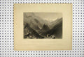 Original Old Antique Print Val Queyraz Valley Arvieux 1837 Mountain Bartlett