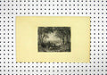 Original Old Antique Print C1836 Country Scene Trees People Picnic 19th Century