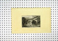 Original Old Antique Print C1836 View Riveaux Abbey Yorkshire Country Scene