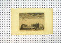 Original Old Antique Print View Battel Abbey C1836 Ralph Ryland 19th Century