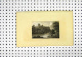 Original Old Antique Print View Richmond Yorkshre C1836 River View Castle 19th