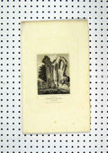 Original Old Antique Print View Beeston Priory Norfolk C1836 Remains 19th