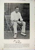 Old Antique Print Cricket 1895 Sport Murch Oxford University Team Photo 19th
