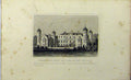 Original Old Antique Print C1848 View Cobham Hall Kent Earl Darnley Dugdales