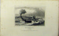 Old Antique Print C1848 View Winchester Hampshire Bridge River Dugdales 19th