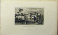 Original Old Antique Print C1848 View Roehampton Priory Surrey Dugdales 19th