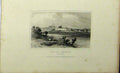 Original Old Antique Print Scene City Carlisle C1848 Cumberland Country Scene