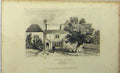 Original Old Antique Print C1848 Popes House Binfield Berkshire Dugdales 19th