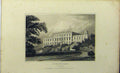 Original Old Antique Print C1848 View Building Sprotburgh Yorkshire Dugdales
