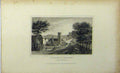 Original Old Antique Print View Village Ragland Monmouthshire C1848 Dugdales