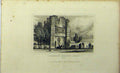 Original Old Antique Print Ruins Malling Abbey Kent C1848 Building Dugdales