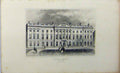 Original Old Antique Print C1848 Building Royal Mint Tower Hill London Dugdales