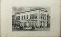 Original Old Antique Print St James Bazaar London C1848 Building Dugdales 19th