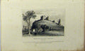 Original Old Antique Print C1848 View Knaresborough Castle Yorkshire Dugdales