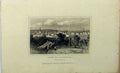 Original Old Antique Print C1848 View Town Leicester England Dugdales Victorian