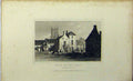 Original Old Antique Print C1848 Stow WScene Gloucestershire Dugdales Victorian