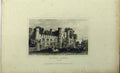 Original Old Antique Print C1848 Battle Abbey Sussex Dugdales Horses Building