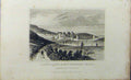 Original Old Antique Print Conway Castle New Suspension Bridge C1848 Dugdales