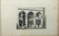 Original Old Antique Print Entrance Burlington Arcade London C1848 Dugdales