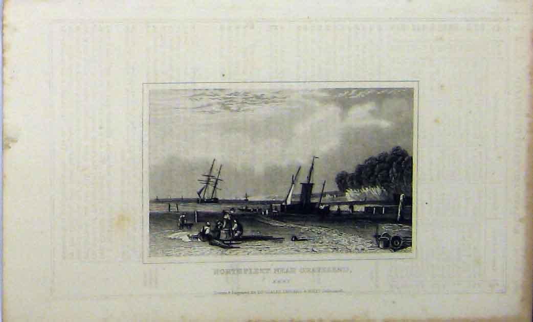 Original Old Antique Print View Newstead Abbey C1848 Nottinghamshire Lord Byron