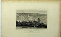 Original Old Antique Print C1848 View Town Ashburton Devonshire Dugdales 19th