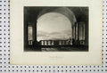 Original Old Antique Print View Castle Weiteneck C1865 Gallery Molk Victorian