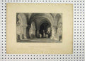 Original Old Antique Print C1865 Tombs Kings Crypts Denis Allen 19th