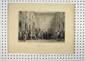 Old Antique Print C1865 Scene Capitol Toulouse Men Sword Interior Church 19th