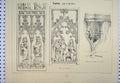Original Old Antique Print C1870 Germany Magdeburg Stall End Elbows Victorian
