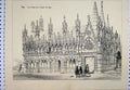 Original Old Antique Print Italy Pisa C1870 View Cappella Della Spina Victorian