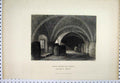 Original Old Antique Print Crypt Under Chapel Lambeth Palace C1880 London 19th