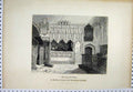 Original Old Antique Print Tomb Babeze C1880 Church Bartholomews 19th