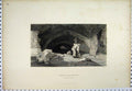 Old Antique Print C1880 Interior Fleet Ditch Field Lane Man Ladder Tunnel 19th