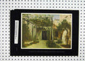 Original Old Vintage Print Germany Garden Archway Flowers 1927 Trees 20th