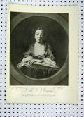 Original Old Antique Print 1904 Portrait Beautiful Woman Connoisseur 20th