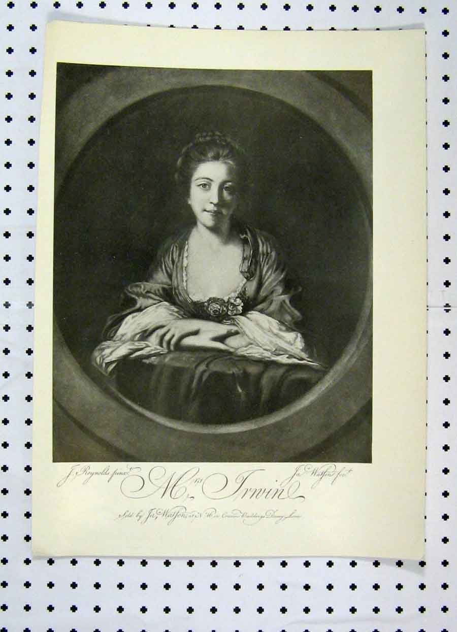 Original Old Antique Print 1904 Portrait Beautiful Woman Connoisseur 20th