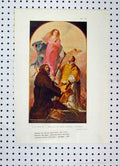 Original Old Vintage Print Colour 1928 Madonna Woman Men Romance 20th Century