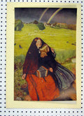 Original Old Vintage Print 1934 Colour Blind Girl Rainbow Country Field 20th