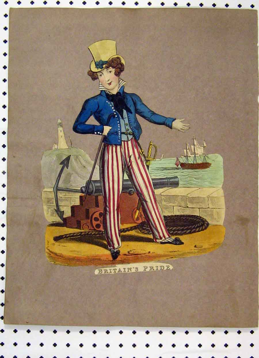 Original Old Vintage Print C1940 Army France Siers National Guards Cavalry 20th