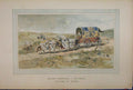 Original Old Antique Print Colour 1885 Brussells Exhibition Horses Carriage