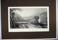 Original Old Antique Print C1870 Engraving Apollo Daphne Vale Temple Brandard