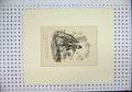 Original Old Antique Print C1840 Country Men Shooting Rifle Country Scene 19th