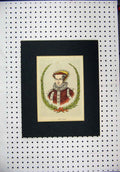 Original Old Antique Print C1870 Hand Coloured Portrait Queen Mary Victorian