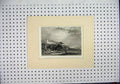 Original Old Antique Print Engraving Country Seat Rhederoord River Yssel Barber