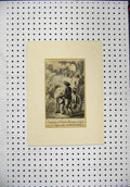 Original Old Antique Print Engraving Germany Family Horse Cart Salzburg