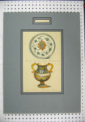 Old Antique Print Cromolithograph C1885 Rhodian Plate Italian Jug Colour 19th