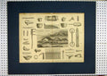 Old Antique Print Lake Dwellings Pile Earthenware Vessels Bone Fish-Hook