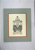 Original Old Antique Print Advert Weininger Berkeley City Council Colour